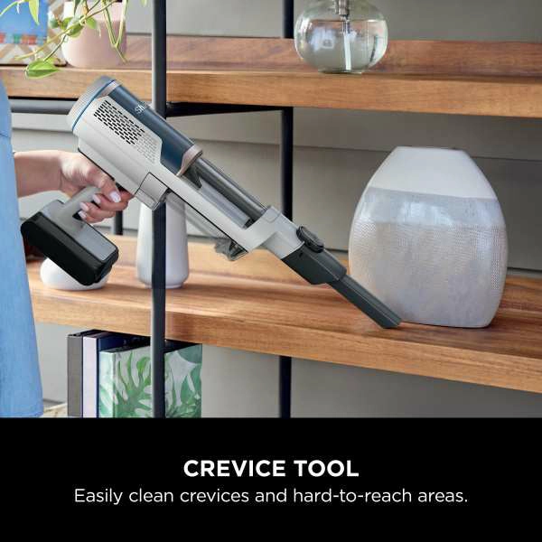 Shark Cordless Stick Vacuum Cleaner With Auto Empty System - White & Blue | BU3521UK