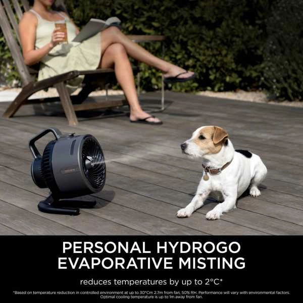 Shark FlexBreeze HydroGo Misting Fan - Charcoal | FA050UK