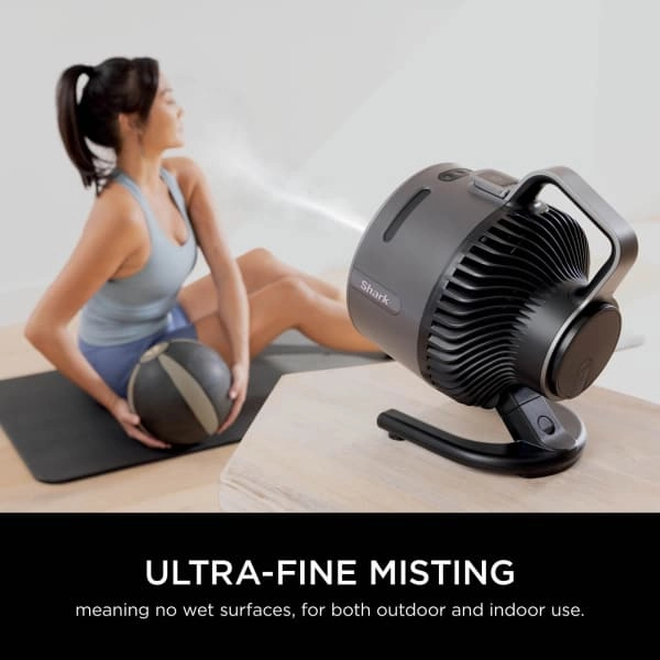 Shark FlexBreeze HydroGo Misting Fan - Charcoal | FA050UK