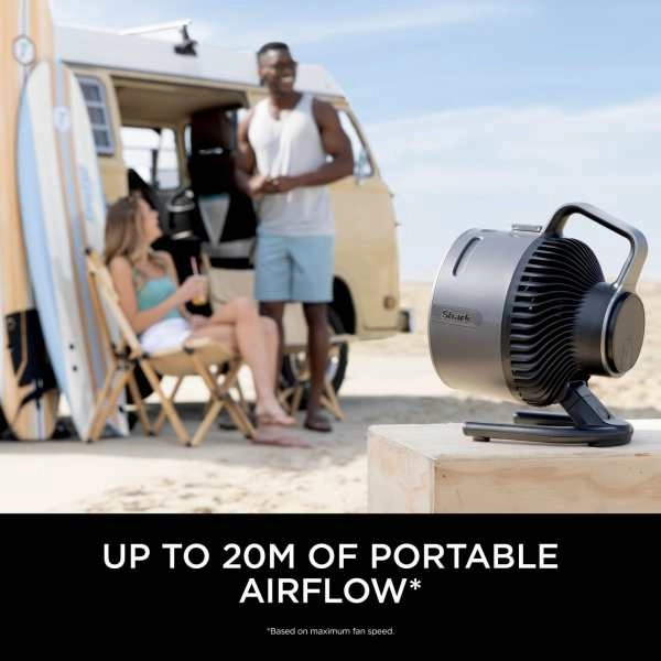 Shark FlexBreeze HydroGo Misting Fan - Charcoal | FA050UK