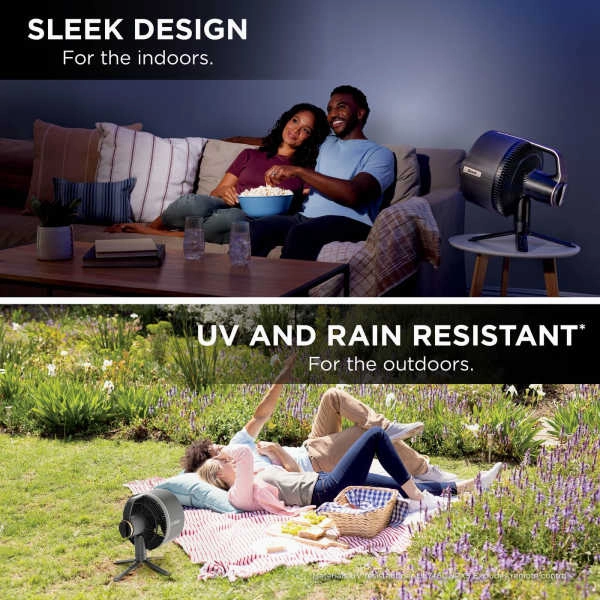 Shark FlexBreeze Pro Indoor & Outdoor Mist Fan - Charcoal Grey | FA300UK