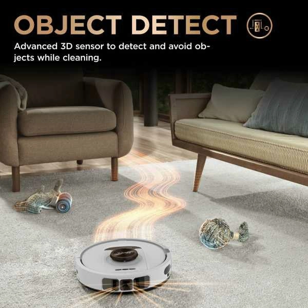Shark PowerDetect NeverTouch Pro Robot Vacuum Cleaner & Mop with Self-Empty Station - White | RV2800ZEUKWH