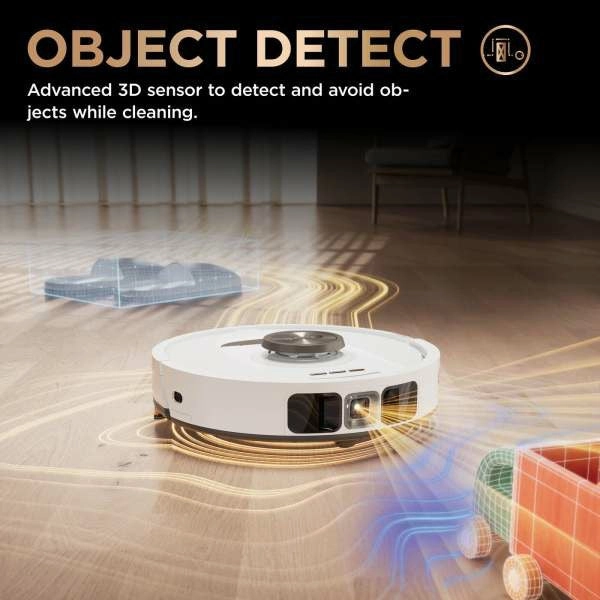 Shark PowerDetect NeverTouch Pro Robot Vacuum Cleaner & Mop with Self-Empty Station - White | RV2800ZEUKWH