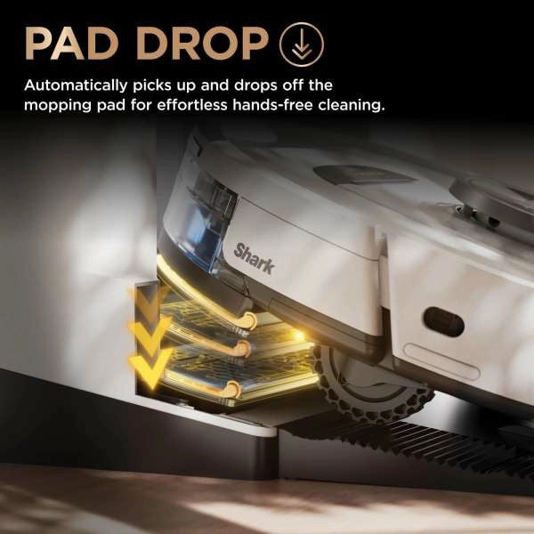 Shark PowerDetect NeverTouch Pro Robot Vacuum Cleaner & Mop with Self-Empty Station - White | RV2800ZEUKWH