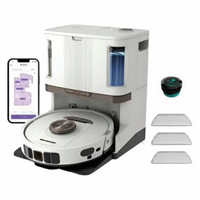 Shark PowerDetect NeverTouch Pro Robot Vacuum Cleaner & Mop with Self-Empty Station - White | RV2800ZEUKWH