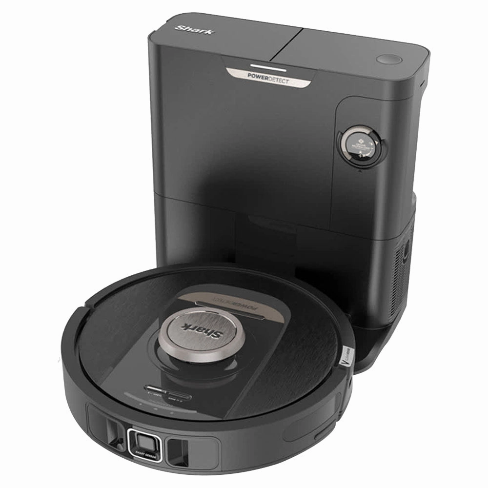Shark PowerDetect Robot Vacuum Cleaner with Self-Empty Station - Black & Champagne | RV2820VEUK
