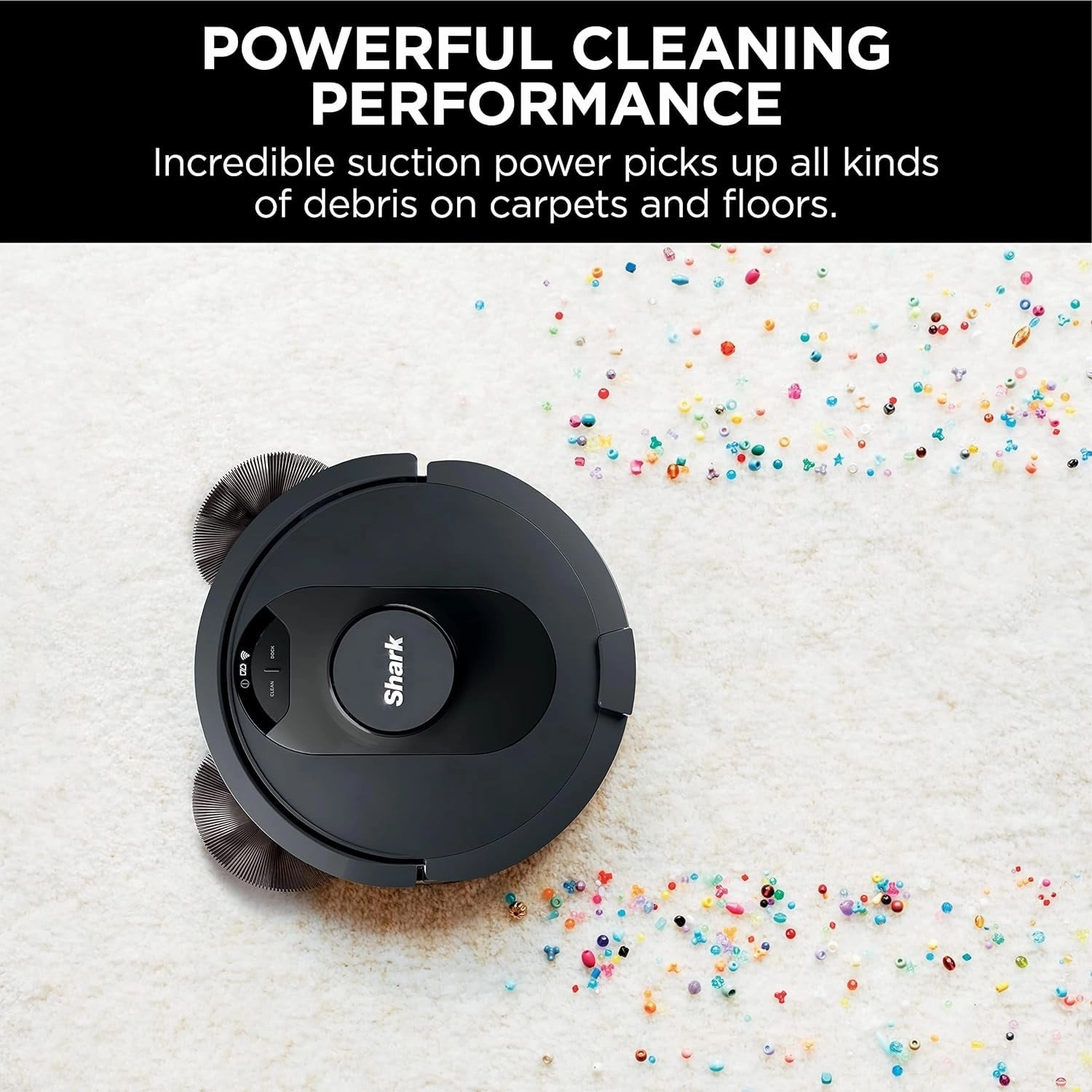 Shark R-AV2501S HEPA Self-Empty Base AI Robot Vacuum Black Certified Refurbished