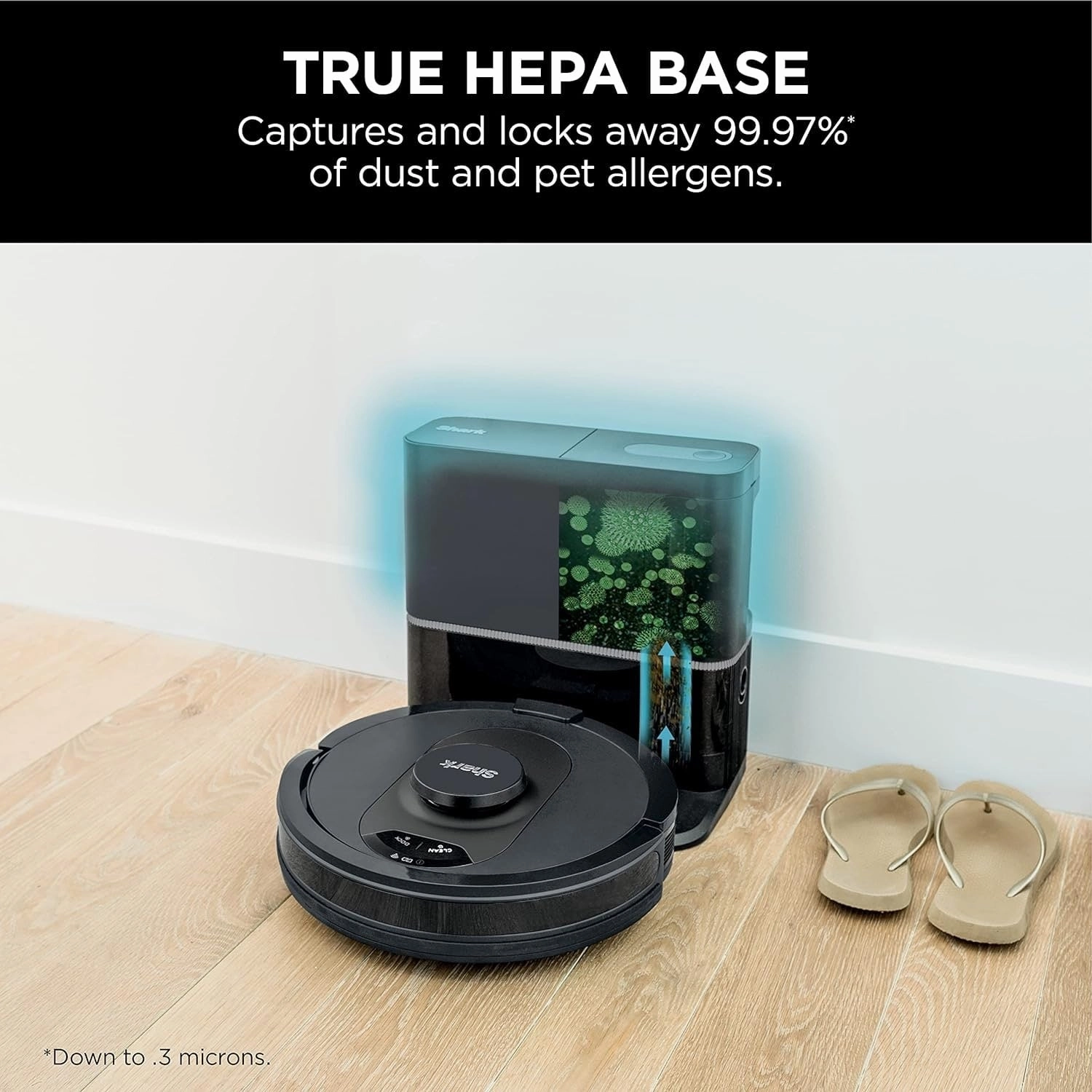 Shark R-AV2501S HEPA Self-Empty Base AI Robot Vacuum Black Certified Refurbished