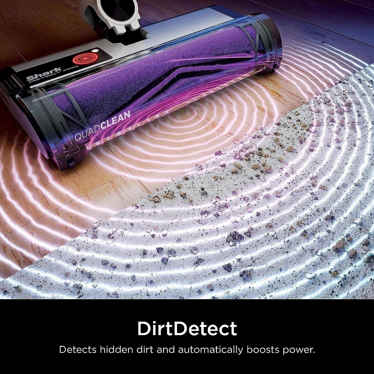 Shark R-IW1615QPR Detect Pro Cordless Stick Vacuum Purple -Certified Refurbished