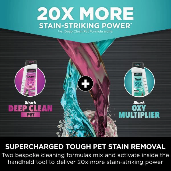 Shark StainStriker HairPro Pet Stain & Spot Vacuum Cleaner - Dark Silver & Force Fuscia | PX250UKT