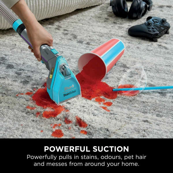 Shark StainStriker HairPro Pet Stain & Spot Vacuum Cleaner - Dark Silver & Force Fuscia | PX250UKT
