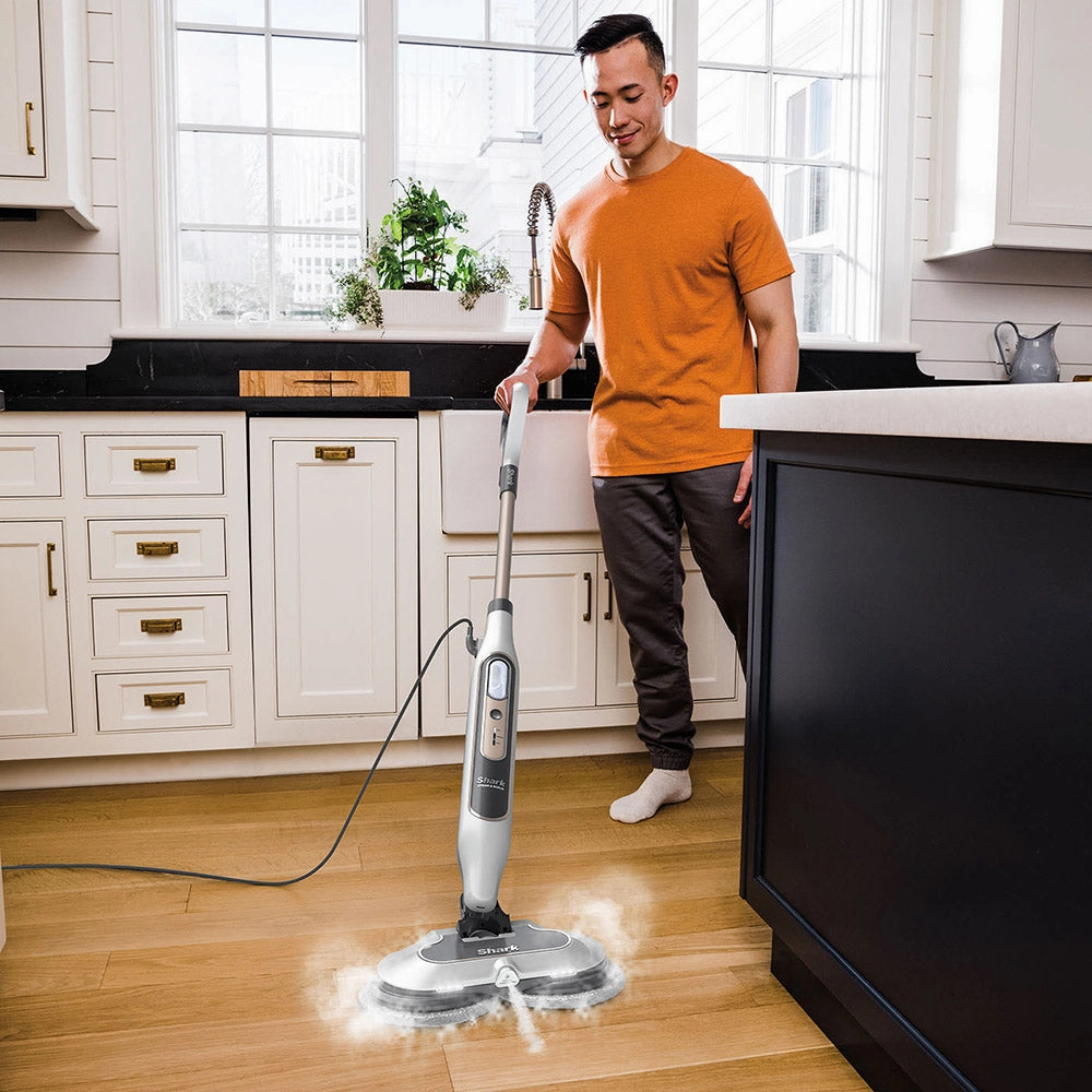 Shark Steam & Scrub Automatic Steam Mop - White & Grey | S8201UK