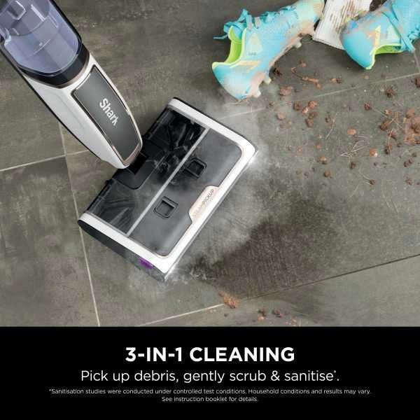 Shark SteamPickUp Bagless Hard Floor Vacuum Cleaner - White | SD200UK