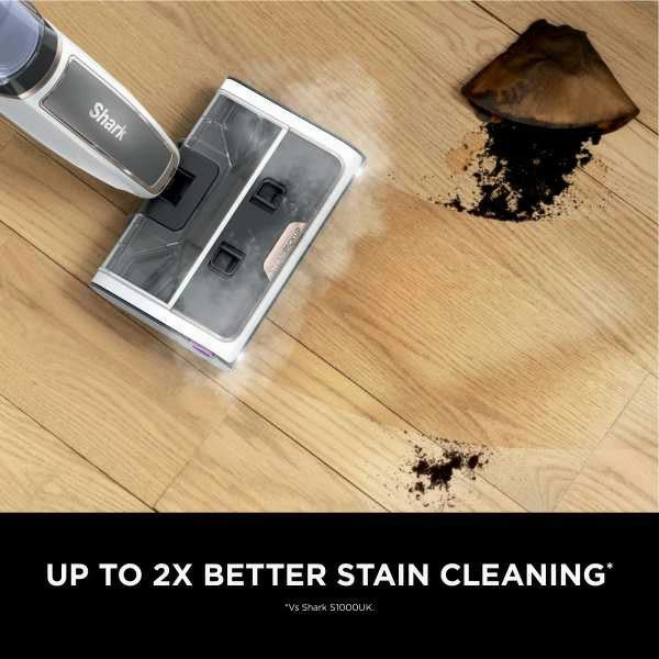 Shark SteamPickUp Bagless Hard Floor Vacuum Cleaner - White | SD200UK