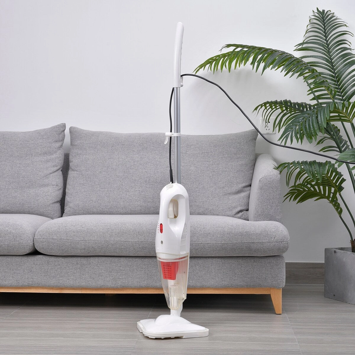Shop lc Shop LC HOMESMART White Handheld Compact Wet Dry Vacuum Steam Cleaner - Medium