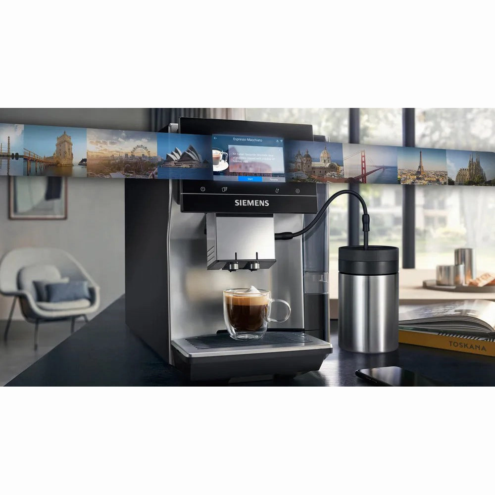 Siemens EQ700 Bean to Cup Coffee Machine - Black & Haze | TP715GB1