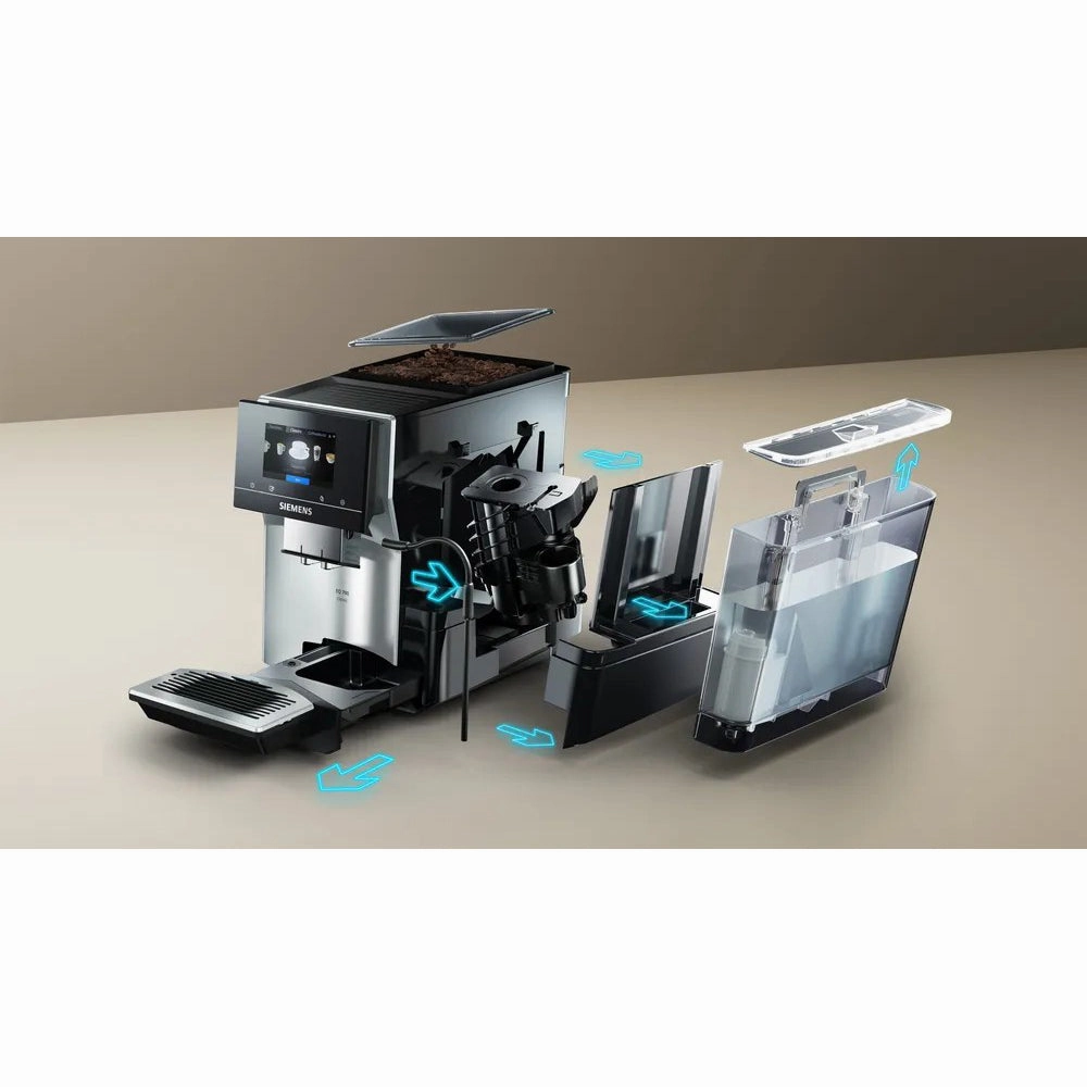 Siemens EQ700 Bean to Cup Coffee Machine - Black & Haze | TP715GB1