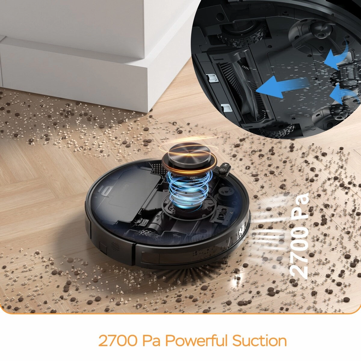Smart L7 Robot Vacuum Cleaner. LDS Navigation. MAX 2700 PA Suction Robot Mop.Ideal for Pets and Home