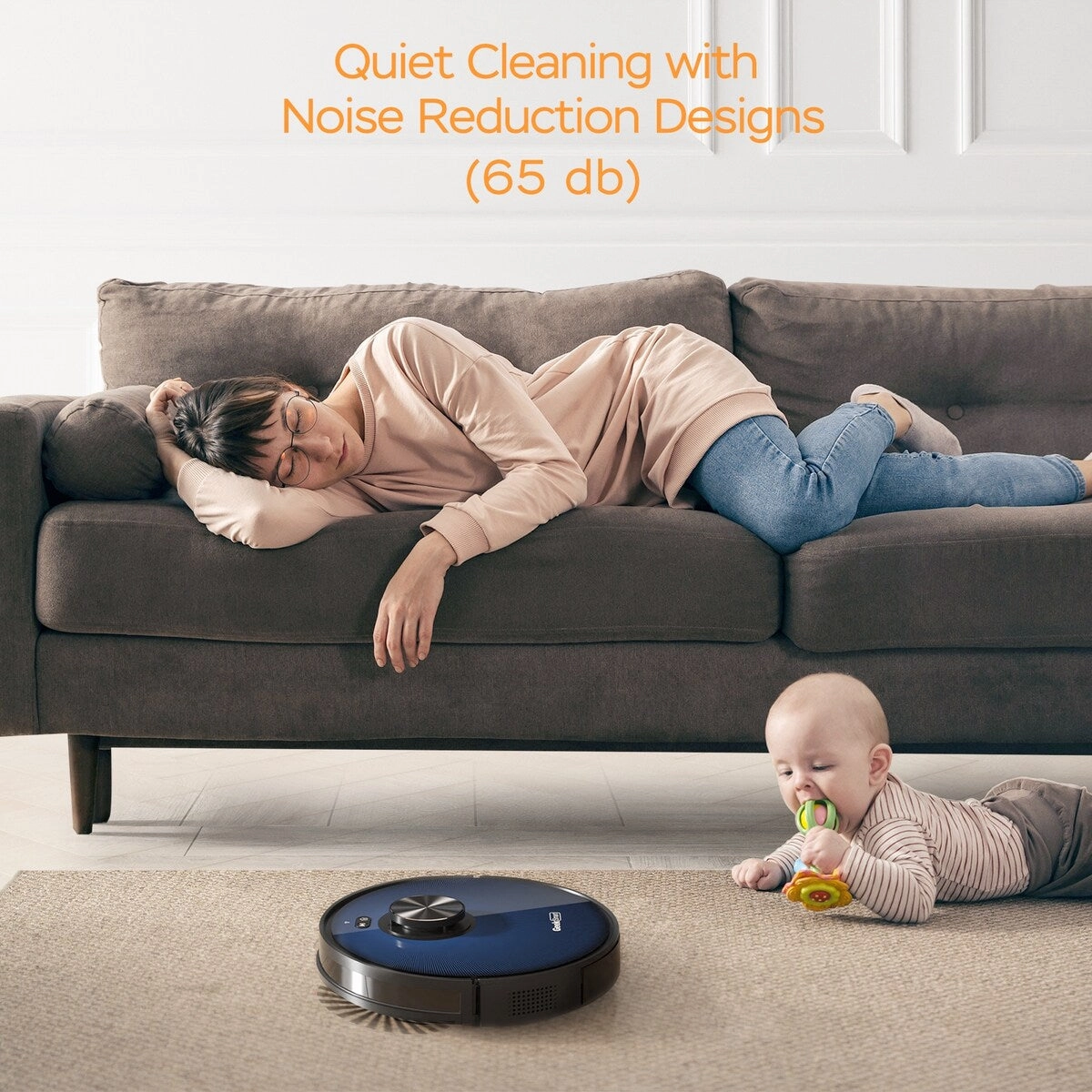Smart L7 Robot Vacuum Cleaner. LDS Navigation. MAX 2700 PA Suction Robot Mop.Ideal for Pets and Home