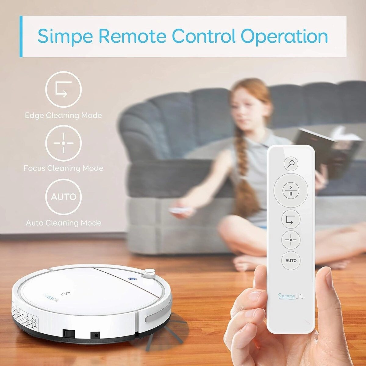 Smart Robot Vacuum Cleaner with Remote Control