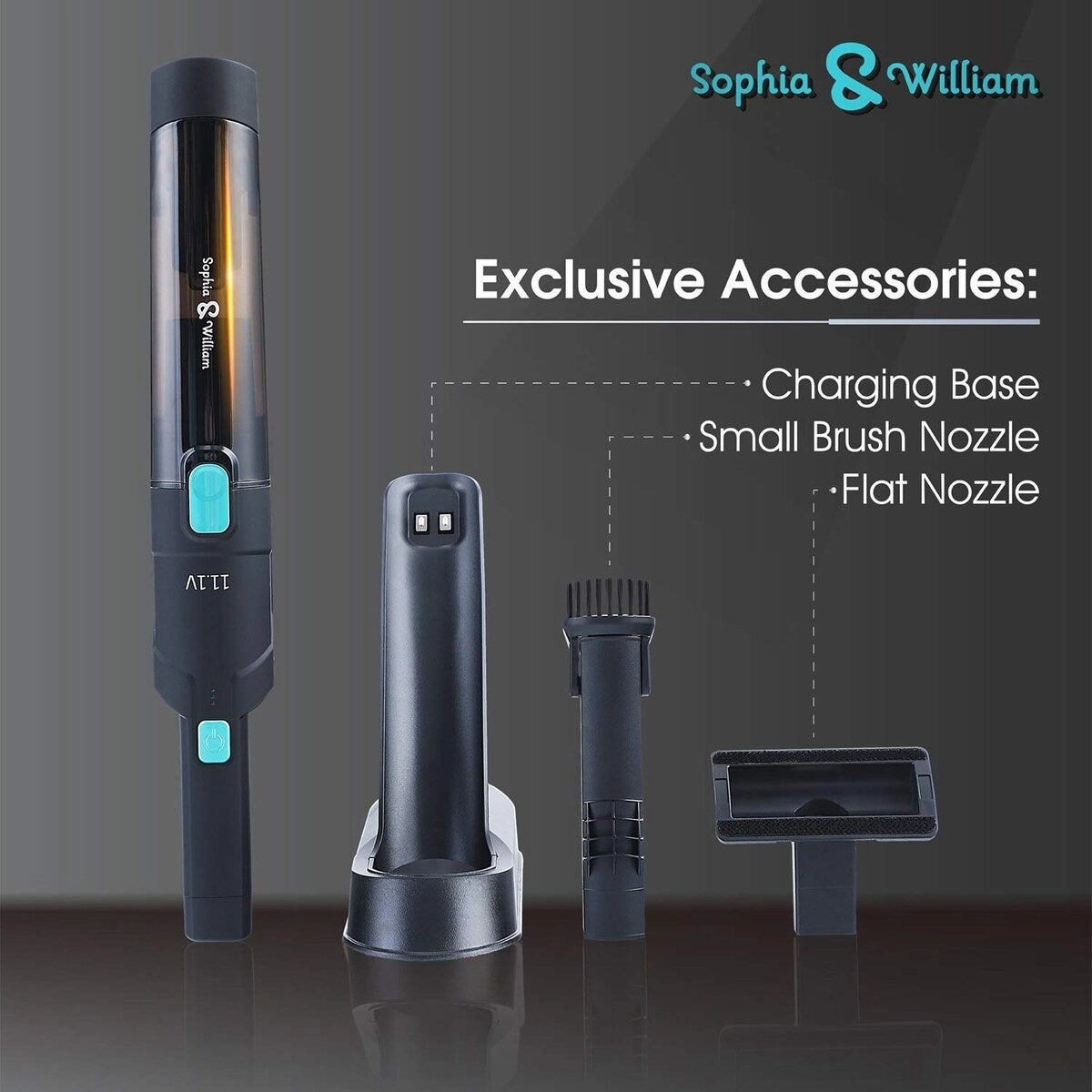 Sophia & William Portable Handheld Rechargeable Vacuum Cleaner
