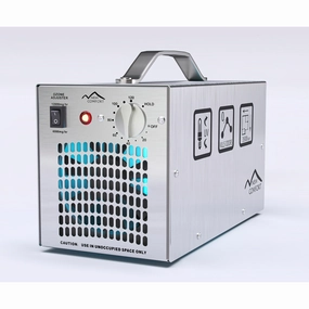 Stainless Steel Commercial Ozone Generator UV Air Purifier 6.000 to 12.000 mg/hr Industrial Stregnth - Silver