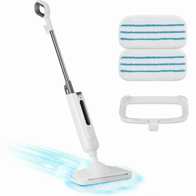 Steam Mop for Floor Cleaning. Lightweight Floor Steamer for Hardwood. Tile. Laminate. and Carpet. Includes 2 Washable Pads