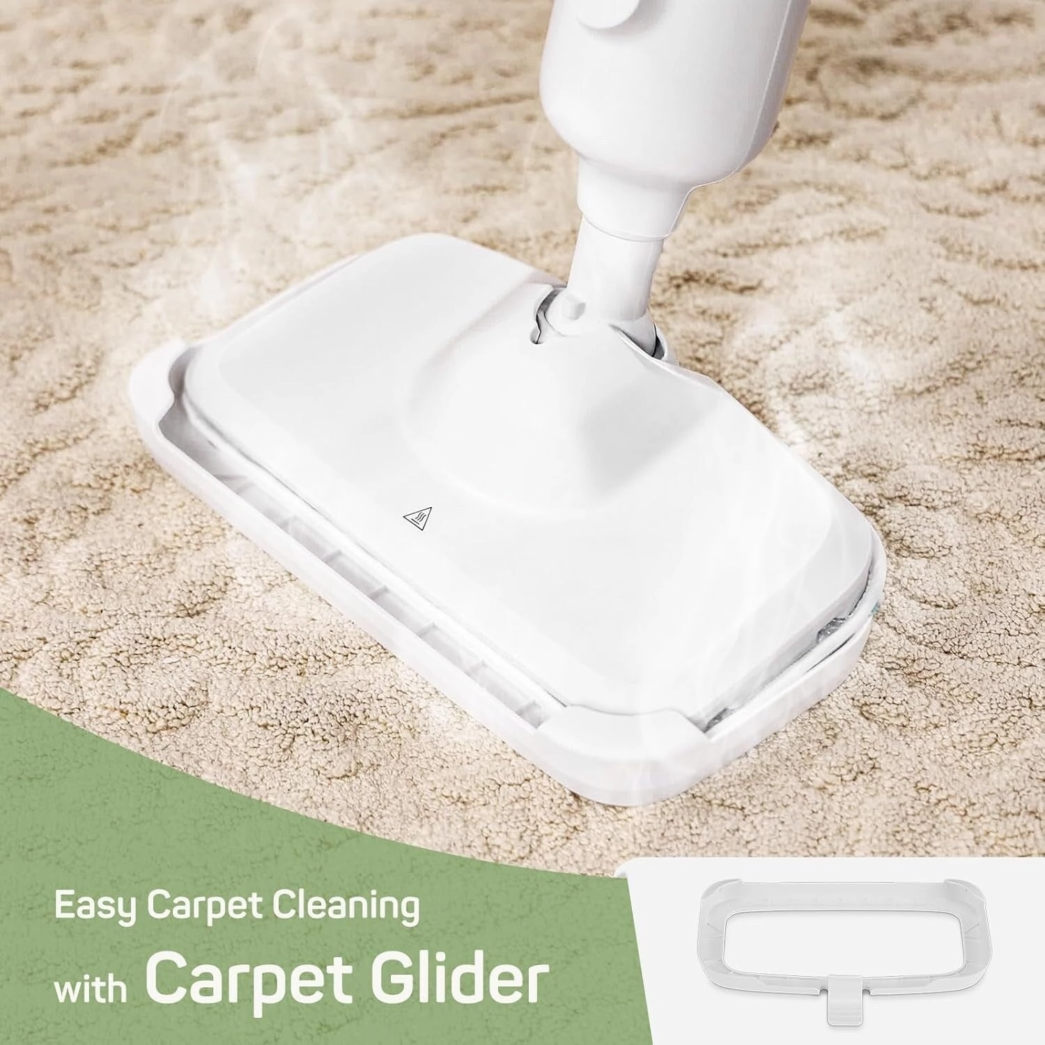 Steam Mop for Floor Cleaning. Lightweight Floor Steamer for Hardwood. Tile. Laminate. and Carpet. Includes 2 Washable Pads