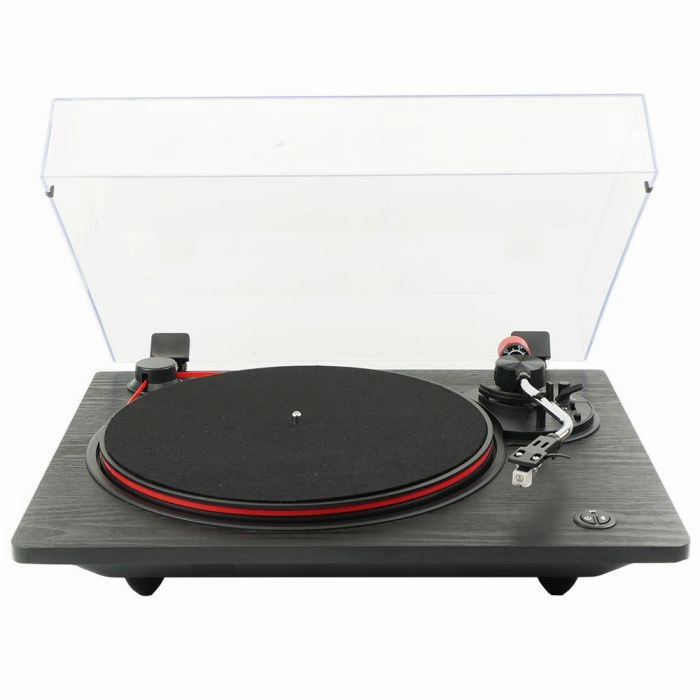 Steepletone Brixton Premium Turntable with Bluetooth Transmitter - Black | BRIXTON