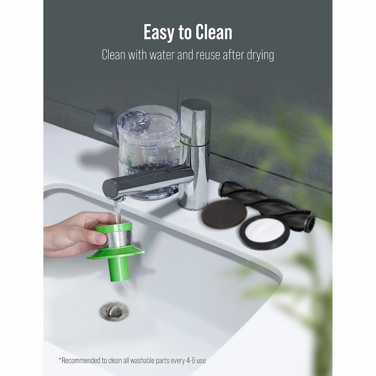 Stick Vacuum Cleaner Cordless - Tangle-Free 6 in 1 Powerful 12Kpa