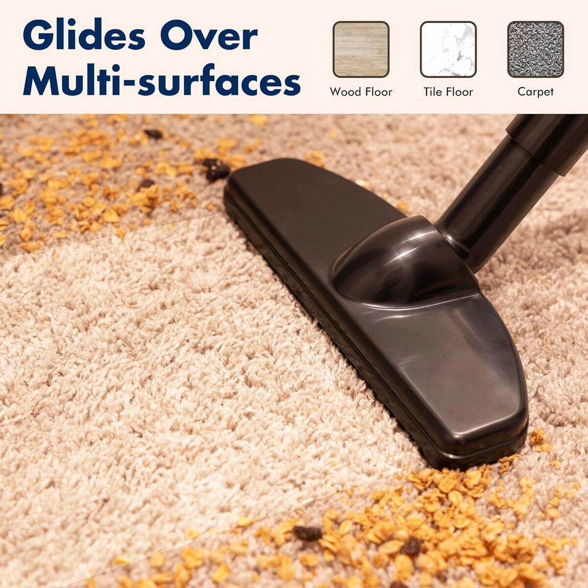 Stick Vacuum Cordless with 20Kpa Powerful Suction. Mini Vacuum Cleaner. Lightweight Vacuum with 4000mAh