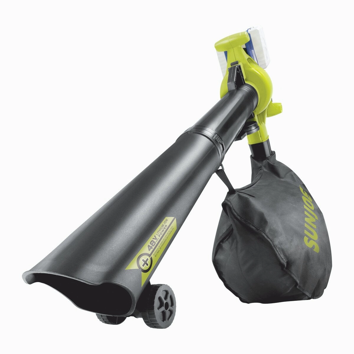Sun Joe 24V-X2-BVM190-RM 48-Volt iON  Cordless Leaf Blower Vacuum Mulcher Kit | 190-MPH | 340-CFM (Certified Refurbished) - S