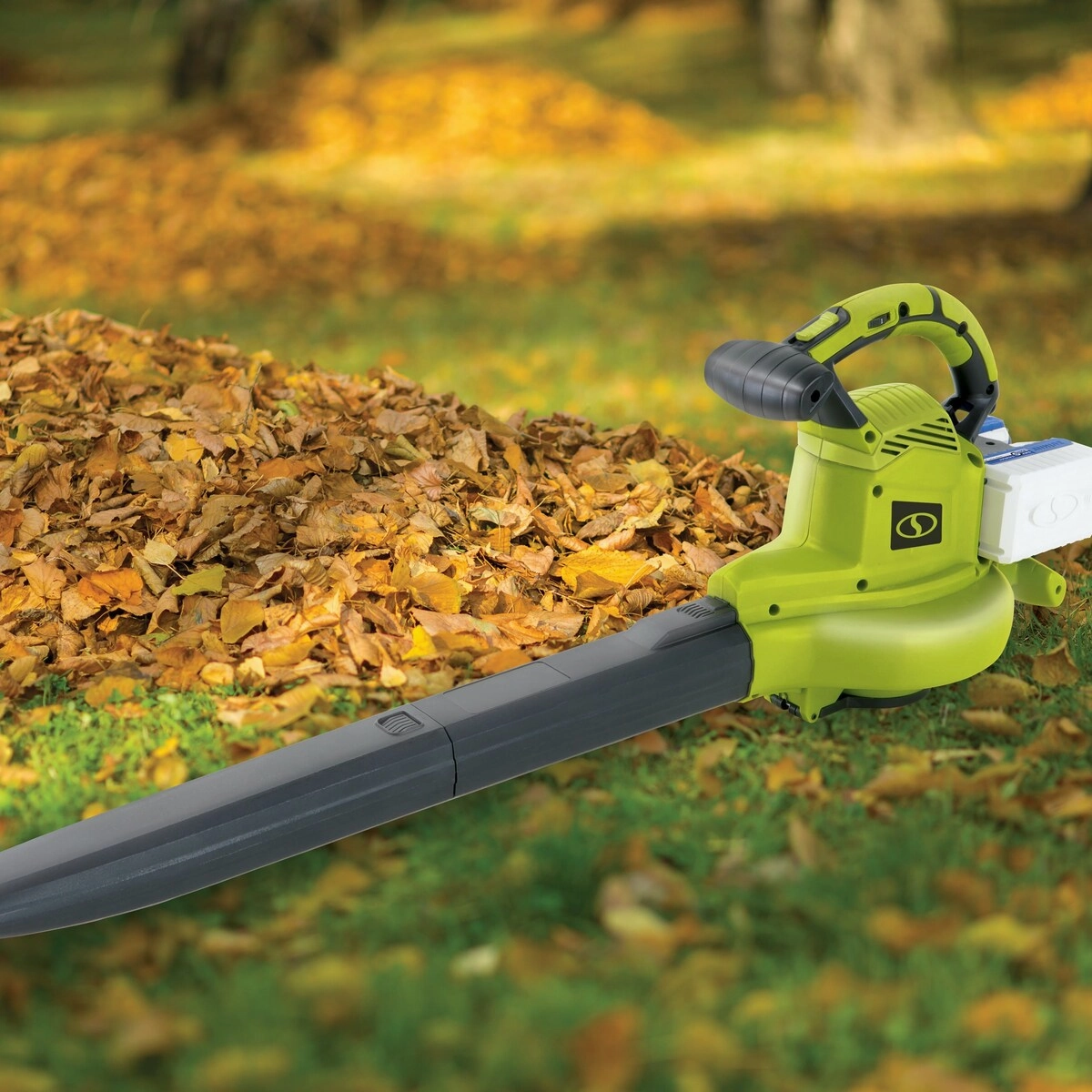 Sun Joe 24V-X2-BVM190-RM 48-Volt iON  Cordless Leaf Blower Vacuum Mulcher Kit | 190-MPH | 340-CFM (Certified Refurbished) - S