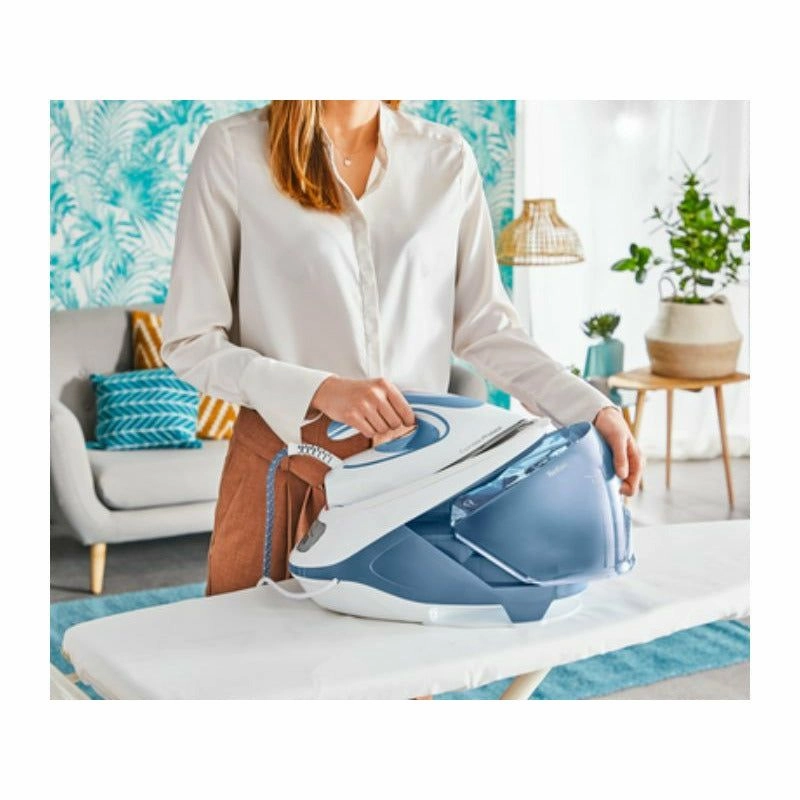 Tefal Express Protect 2800W Steam Generator Iron - White & Aqua | SV9202G0