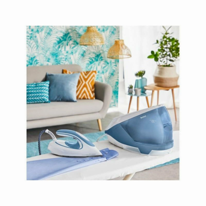 Tefal Express Protect 2800W Steam Generator Iron - White & Aqua | SV9202G0