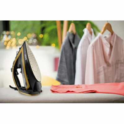 Tefal FV5696 Ultimate Turbo Pro Anti-Scale Steam Iron - Black & Gold | FV5696G1