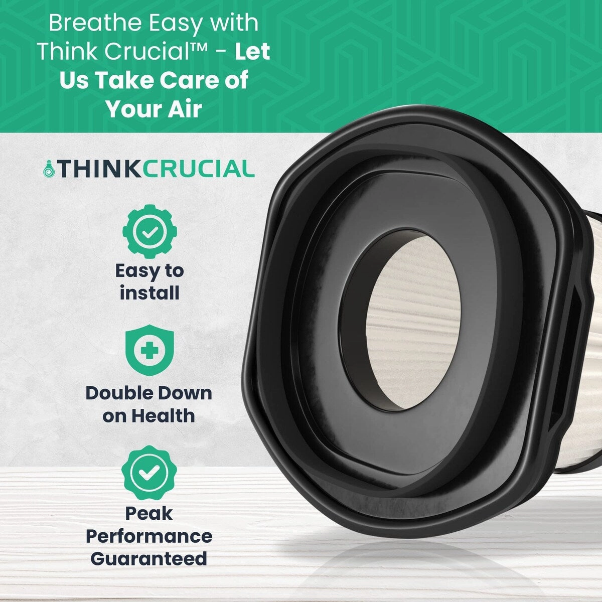 Think Crucial Replacement Filter Compatible with Shark Wandvac Part XFFWV360