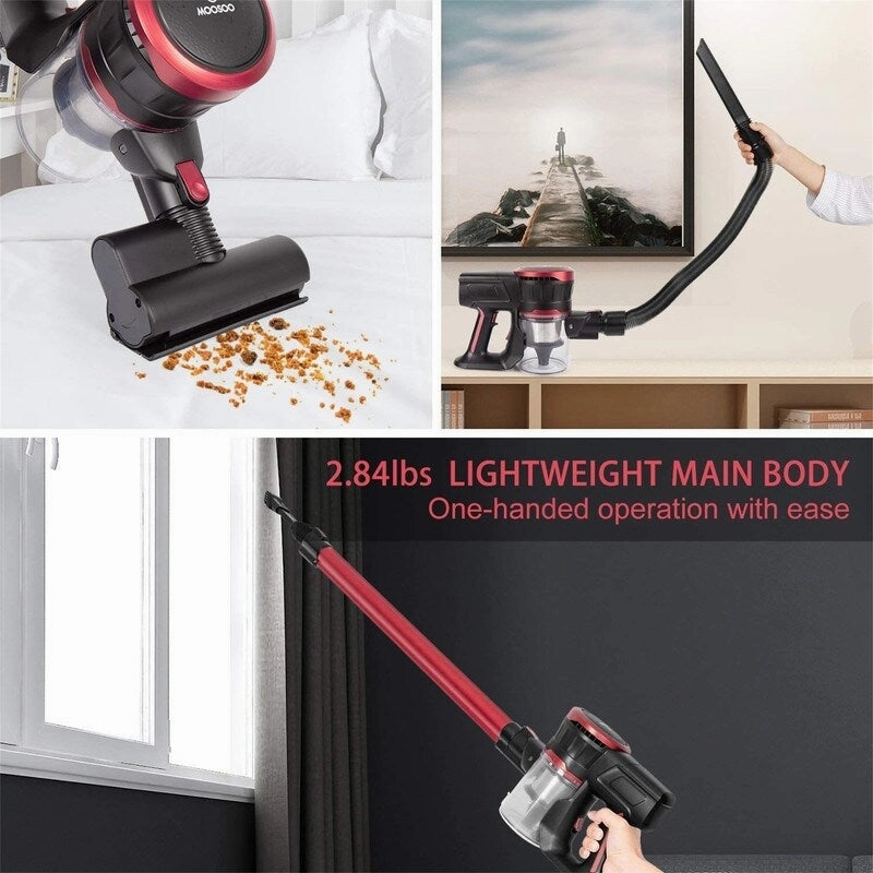 Ultra-Quiet Handheld Vacuum with Brushless Motor Multi-attachments
