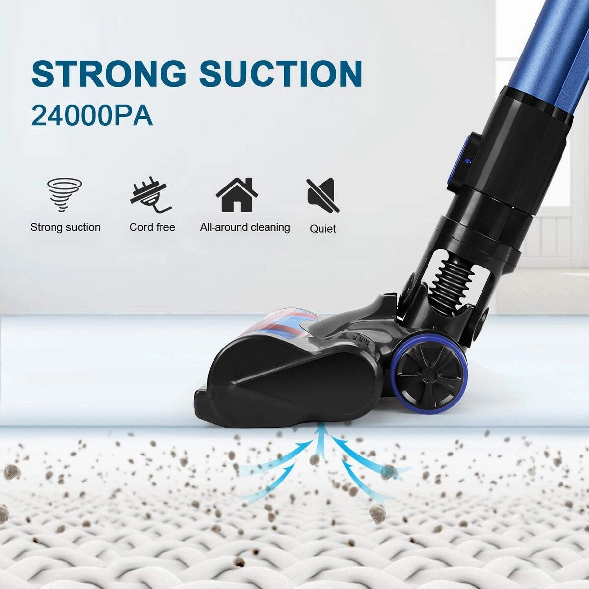 Upright Bagless Cordless Vacuum Cleaner