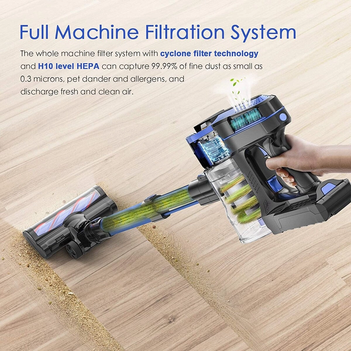 Upright Bagless Cordless Vacuum Cleaner