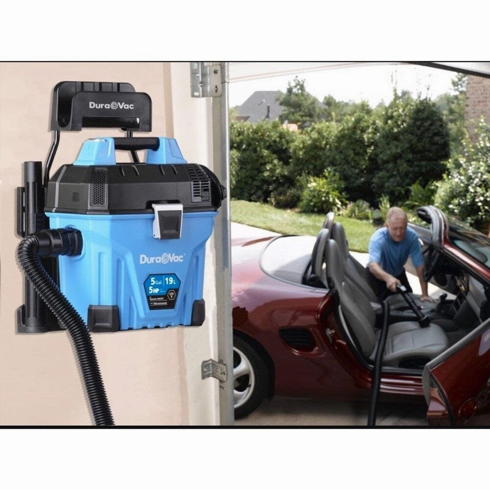 Vacmaster Wall Mountable Wet/Dry Garage Vac with Remote Control. 5 Gallon