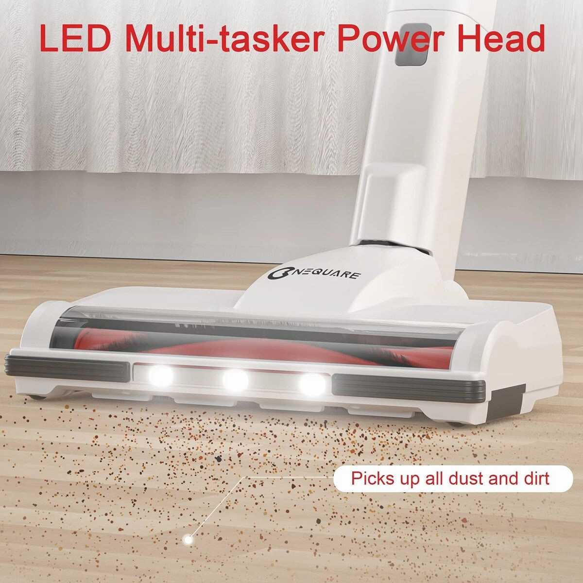 Vacuum Cleaner. 600W Stick Vacuum with 20Kpa Powerful Suction.