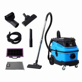 Vacuum Cleaners.8 Gallon Bagless Corded Filter MultiSurface in Blue Central Vacuum with More Than 18 Kpa Powerful