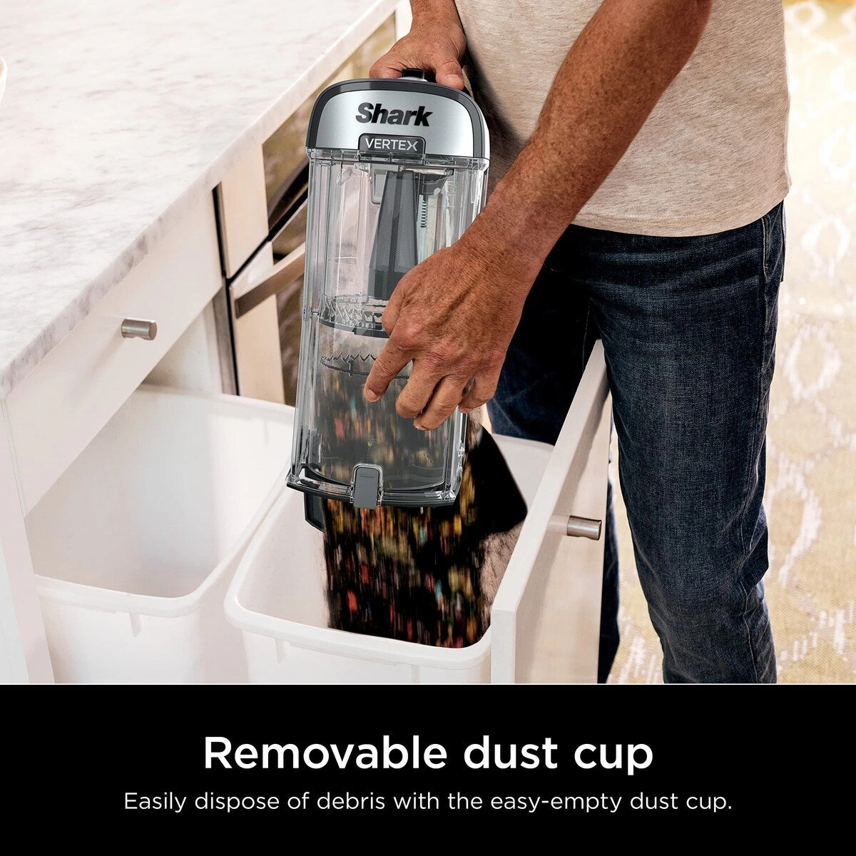 Vertex DuoClean PowerFins Upright Vacuum. with Powered Lift-Away & Self-Cleaning Brushroll. Dark Lilac. 1 qt Dust Cup