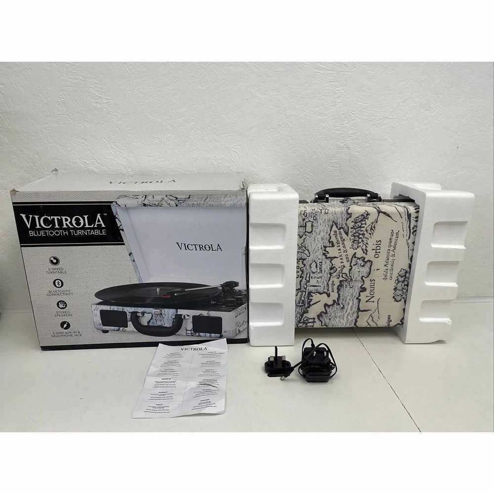 Victrola Built-in Stereo Bluetooth Portable Suitcase Record Player | VSC-550BT-BLK