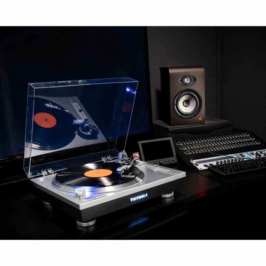 Victrola The Pro Series USB 3-Speed Belt Drive Turntable - Silver | VPRO-2000-SLV-EU