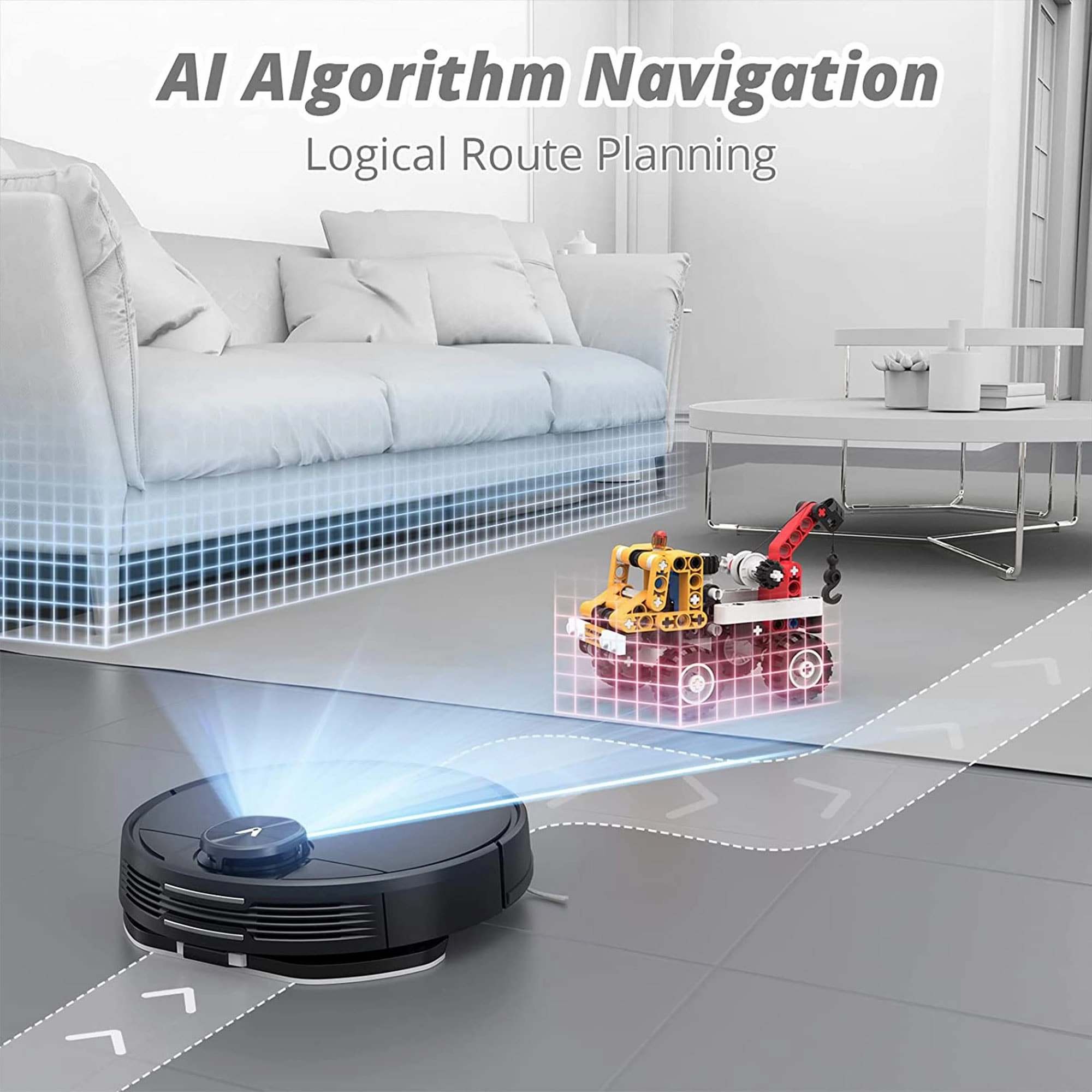 Viomi Smart Robot Vacuum V2 Max Duster Vacuum and Mop for Multi Floors. Black - 7.93