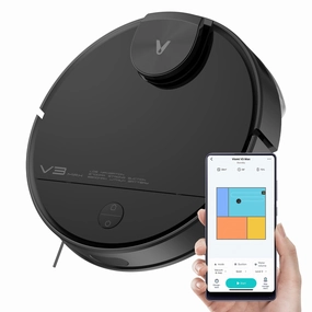 Viomi Smart Robot Vacuum V3 Max Duster Vacuum and Mop for Multi Floors. Black - 10