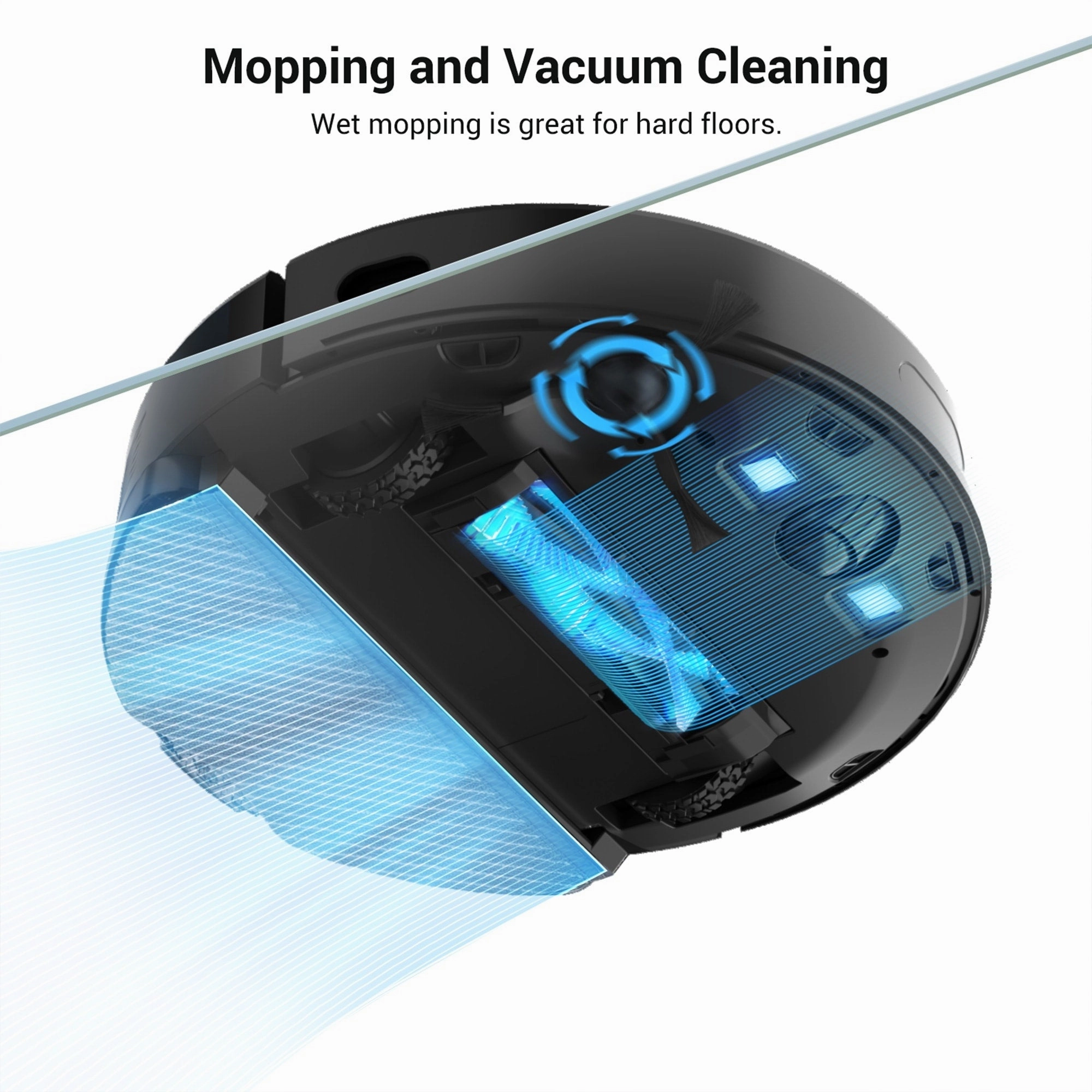Viomi Smart Robot Vacuum V3 Max Duster Vacuum and Mop for Multi Floors. Black - 10