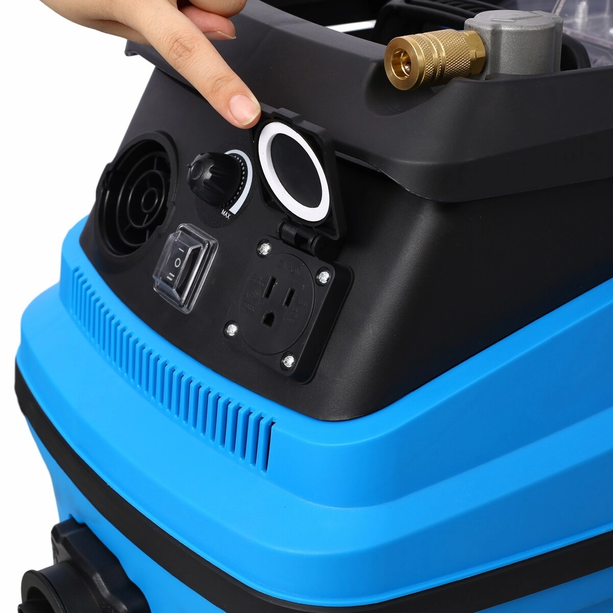 Wet Dry Blow Vacuum 3 in 1 Shop Vacuum Cleaner with More Than 18KPA Powerful Suction 8 Gallon Large Capacity 6 Peak Hp 1200W